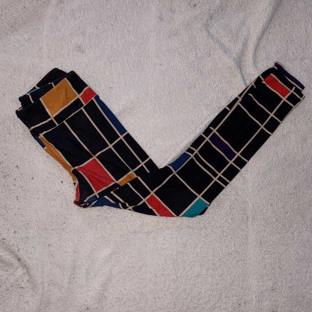 LuLaRoe Multicolor Grid Pattern Leggings/Bundle all 3 LuLaRoe Leggings for $30